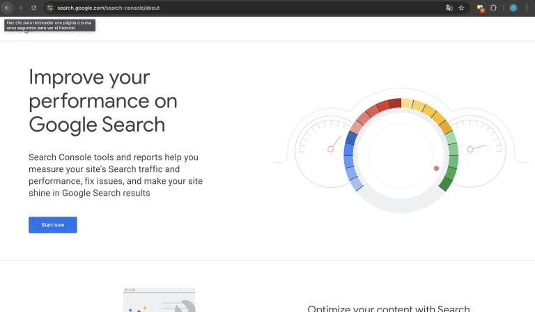 google search console